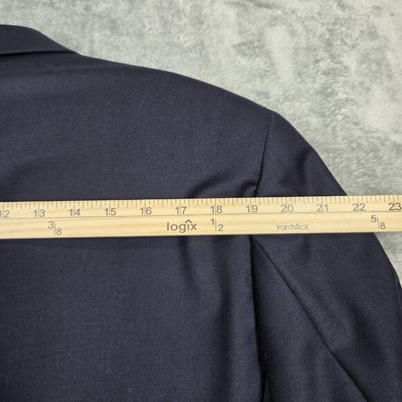 Lauren Ralph Lauren Sport Coat Mens 44S Navy Wool Gold Polo Button Blazer Jacket - Picture 10 of 11